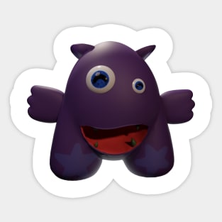 Purple Monster Sticker